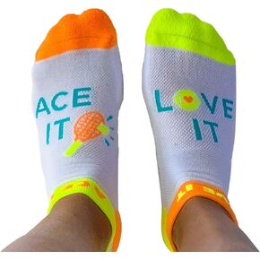Athletic Performance Ankle Socks-Bright & Fun Running Socks with Motivational and Inspirational Design
