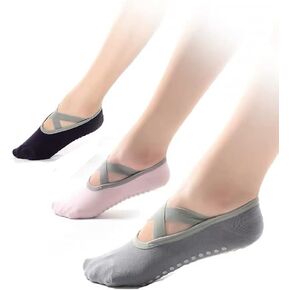 Non Slip Yoga Socks for Women,Sticky Sock for Pilates & Pure Barre & Walking & Bikram Fitness Socks with Grips