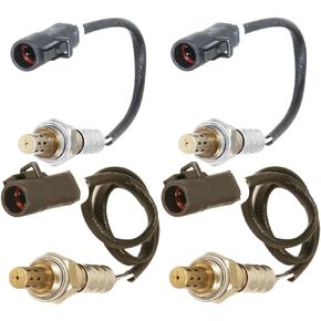 4pcs O2 Sensors Replacement for Ford Compatible with F-150 1999-2003 4.2L 4.6L 5.4L 2 Pairs Upstream and Downstream Oxygen Sensors