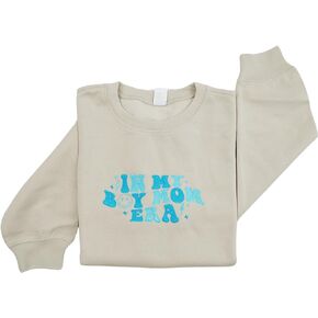 Boy Mom Sweatshirts, Embroidered Boy Mom Crewneck Sweatshirt, Boy Mom Tops