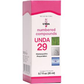 UNDA 29 Numbered Compounds | Homeopathic Preparation | 0.7 fl. oz.