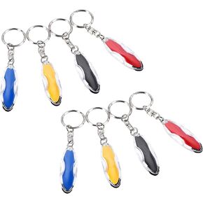 سلسلة مفاتيح لتفريغ الكهرباء الساكنة من uxcell، حلقة مفاتيح موصلة للتفريغ ESD من الراتنج الساكن، (4 ألوان، 8 قطع) in Kuwait