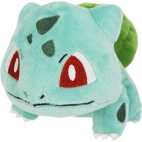 Sanei Pokemon All Star Series PP17 Bulbasaur Stuffed Plush, 4",Green, Blue