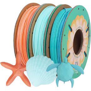 Premium 3D Printer Filament Bundle - Gradient Dual Color PLA Aesthetic Filament Elevate Prints with Soft Gradient Transitions -High-Speed, Flawless 3D Printing 1.75mm Diameter 250g/0.55lbs*3spools