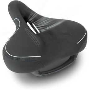 Mountain ATB Bike Saddles, Hollow Design Shock Absorbing Bike Seat Cushion for Men and Women,Universal Waterproof Memory Foam Bicycle Seat Fit for Mountain Bike/Road/City Bike/Cruiser Bike