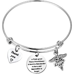 ENSIANTH Nurse Practitioner Gift NP Keychain A Truly Great Nurse Practitioner Nurse Appreciation Gifts