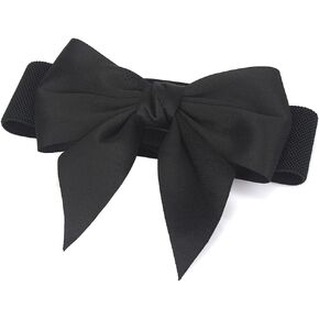 Women's Vintage Bowknot Wide Elastic Stretchy Cinch Belt