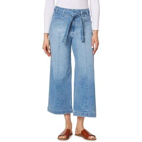 Angels Forever Young Women's Everflex Classic Belted Wide High-Rise Crops (Available in Plus Size)