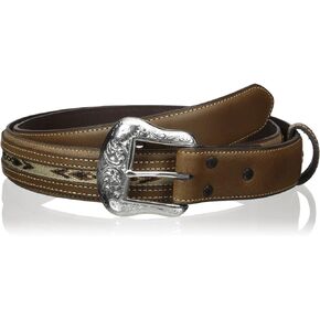 Nocona Belt Co. Men's Top Hand Brown Middle Inlay