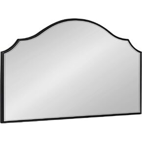 Kate and Laurel Leanna Glam Horizontal Wall Mirror, 27.5 x 31.5, Gold, Sophisticated Large Mirror for Wall in Saudi Arabia