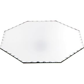 Plymor Octagon 3mm Beveled Scalloped Glass Mirror, 10 inch x 10 inch