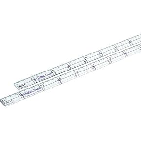 The Quilted Bear Quilter's Quarter - Transparent Acrylic Non Slip Quarter Inch Quilting, Patchwork & Sewing Ruler with ¼, ½, and 1" Markings (12 inches) in Saudi Arabia