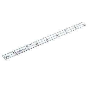 The Quilted Bear Quilter's Quarter - Transparent Acrylic Non Slip Quarter Inch Quilting, Patchwork & Sewing Ruler with ¼", ½", and 1" Markings (8 inches)