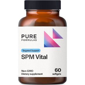 PureFormulas SPM Vital - 3 Active Specialized Pro-Resolving Mediators For Joint Comfort Tissue Health & Minor Discomfort Relief from SPM Fish Oil - Omega 3 Fatty Acids Supplement, Non-GMO 60 Softgels