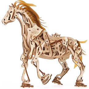 UGEARS 70054 Wooden Horse Puzzle, Model Building Set, Brain Game, DIY Puzzle, Educational Toy, Environmentally Friendly