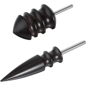 Giantree 2 Pack Leather Burnisher Bits, Leather Edge Slicker Polishing Tools Burnisher Creaser Electric Polished Head, Leather Rotary Burnishing Tool for DIY Leather Craft Hand Making