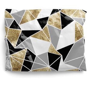 100 Poly Mailers 10x13 inches, Shipping Bags for Small Business, Shipping Envelopes, Mailing Bags, Waterproof, Self Sealing Envelopes, Small Business Poly Mailers, Geometric, 2.4 Mil