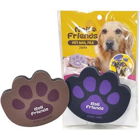Pet Nail File, Stress Free Dog Scratch Pad for Nails Dog Paw Shape Dog Nail File, Double sided use, Ideal for Dogs, Cats
