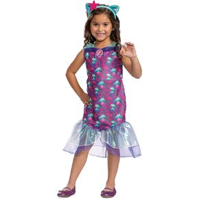 Mercat Costume, Official Gabby's Dollhouse Classic Headpiece and Costume for Kids