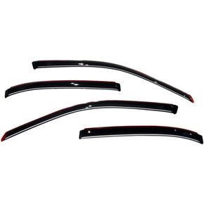 Auto Ventshade [AVS] In-Channel Ventvisor / Rain Guards | Fits 2001 - 2005 Honda Civic- Smoke, 4 pcs. | 194213