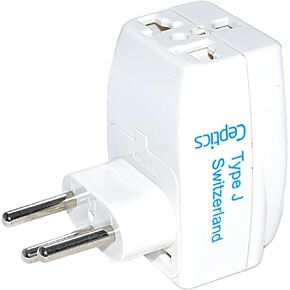 Ceptics 3 Outlet Travel Adapter Plug Type M for South Africa