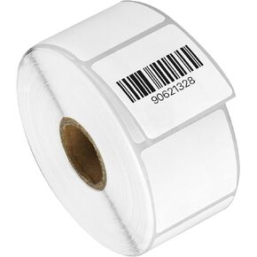 (10 Rolls, 23500 Labels) 1.5" x 0.5" Direct Thermal Blank Shipping Labels for Rollo Label Printer & Zebra Desktop Printers - 1" Core, Postage QR Barcode Address - Adhesive & Perforated