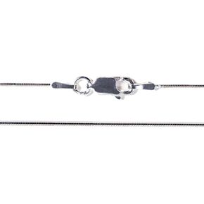 CRAFT WIRE 925 Sterling Silver 1.0mm Eight-Sided Seamed Snake Chain Necklace Made in ITALY