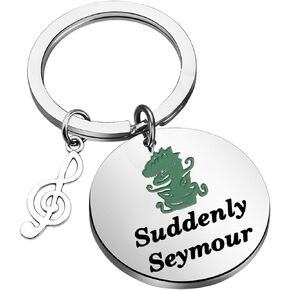 KEYCHIN Little Shop Audrey II Plant Keychain Horror Shop Musical Gifts Suddenly Seymour Jewelry Broadway Musical Gifts