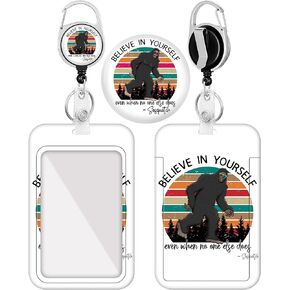 Plifal Badge Holder with Retractable Reel, Heart ID Name Tag Work Badge Clip Cardiac Anatomical Heavy Duty Vertical Card Protector Cover Case for Work Office Nurse Medical Student Teacher Women