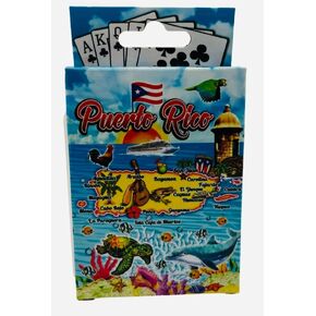 Westmon Works Puerto Rico Playing Cards Set with Map Design Isla De Encanta Souvenir