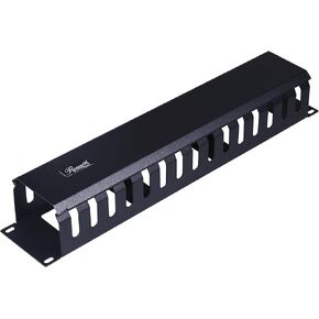 إدارة الكابلات الأفقية المثبتة على حامل مقاس 19 بوصة من Rosewill 2U مع مسامير تثبيت M6، ومدير كابلات قناة الإصبع مع غطاء (RSA-2UCA001) in Kuwait