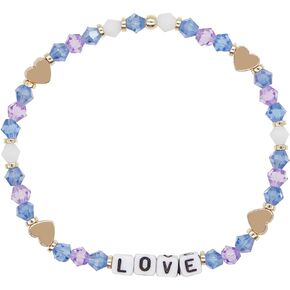 Colorful Love Beaded Bracelet for Women Handmade Beaded Bracelet Heart Love Letter Bracelet Boho Bracelet Love Jewelry Gift for Women Girls