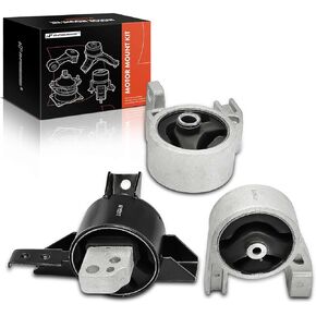 A-Premium Engine Motor Mount and Transmission Mount Kit Compatible with Hyundai Accent & Kia Rio, Rio5 2006-2011 1.6L, Automatic Transmission, 3-PC Set, Replace# 218301G000, 218301G050