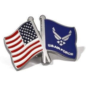 USAF U.S. Air Force Flags Lapel Pin