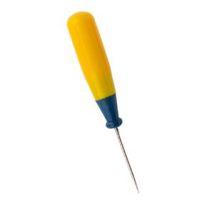 Heavy Duty Bookbinding Sewing Work Awl with Plastic Handle - Quick Small Scratch Craft Awls Punch Leather Tool