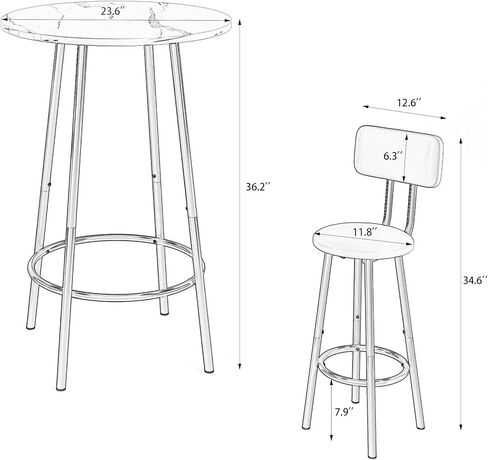 طقم طاولة كرسي، بني in Kuwait