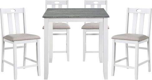 أطقم طاولات وكراسي الطعام، أبيض in Kuwait