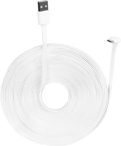 Huafly 30FT / 9m Flat Power Extension Cable for Wyze Cam Pan V3 (9 m) in Saudi Arabia