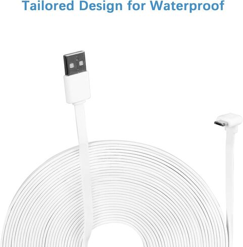 Huafly 30FT / 9m Flat Power Extension Cable for Wyze Cam Pan V3 (9 m) in Saudi Arabia