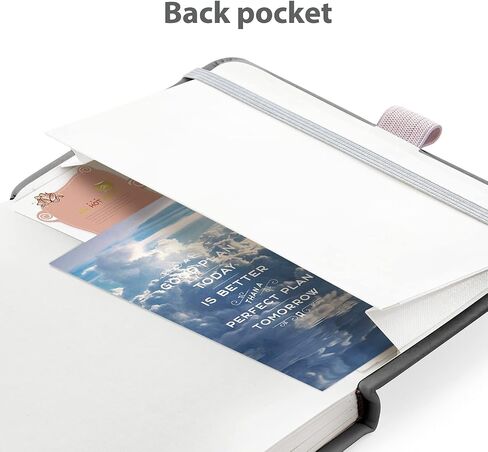 2 Pack Lined Classic Pocket Notebook Journal [ Leather Hard Cover ][ 100 gsm ] [ Ruled ] Premium Thick Paper with Inner Pocket 3.5"x 5.5" - Tan Gray in Saudi Arabia