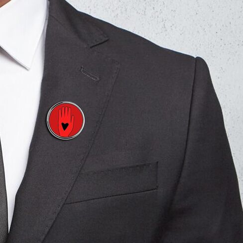 دبابيس وقف إطلاق النار دبابيس زر وقف إطلاق النار المستديرة الصلاة من أجل السلام علامة دبابيس شارة اليد الحمراء وقف الحرب المينا دبوس الصلاة من أجل هدايا السلام in Kuwait