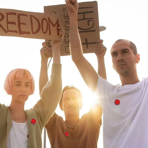 دبابيس وقف إطلاق النار دبابيس زر وقف إطلاق النار المستديرة الصلاة من أجل السلام علامة دبابيس شارة اليد الحمراء وقف الحرب المينا دبوس الصلاة من أجل هدايا السلام in Kuwait