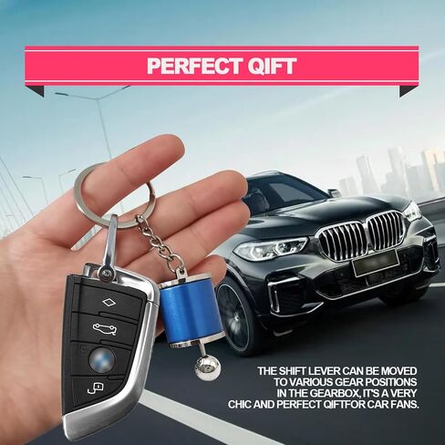 Gea Box Keychain 6 Speed Manual Transmission Shift Lever Keyring Mini Car Gear Shift Stick Knob Keyring Manual Transmission Gearbox Key Chain Creative Car Key Fob Keychain Accessories(Colorful) in Saudi Arabia