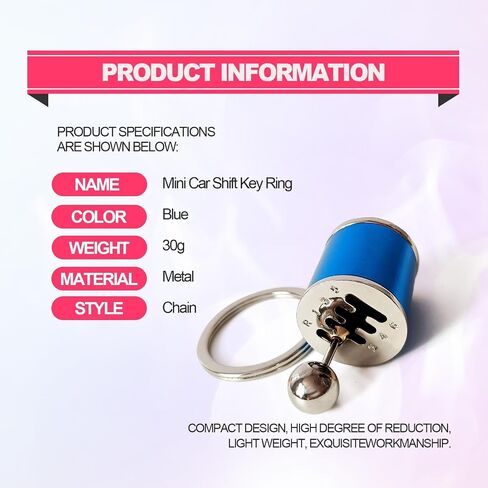 Gea Box Keychain 6 Speed Manual Transmission Shift Lever Keyring Mini Car Gear Shift Stick Knob Keyring Manual Transmission Gearbox Key Chain Creative Car Key Fob Keychain Accessories(Colorful) in Saudi Arabia