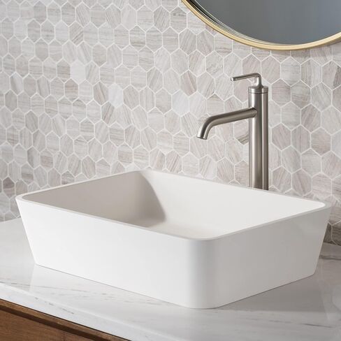 KRAUS Novis Single Handle Vessel Sink Bathroom Faucet with Pop-Up Drain in Spot Free Stainless Steel, KVF-1220SFS in Saudi Arabia