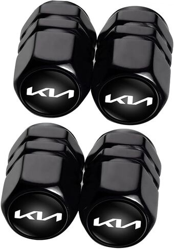 أغطية جذعية صمام الإطارات غطاء هوائي لسيارة KIA NIRO Rio Sportage Sorento Soul Stinger Seltos Cadenza K900 Forte Stem Cap أغطية جذعية عالمية للسيارات وسيارات الدفع الرباعي والشاحنات وإكسسوارات السيارات 4 قطع in Kuwait