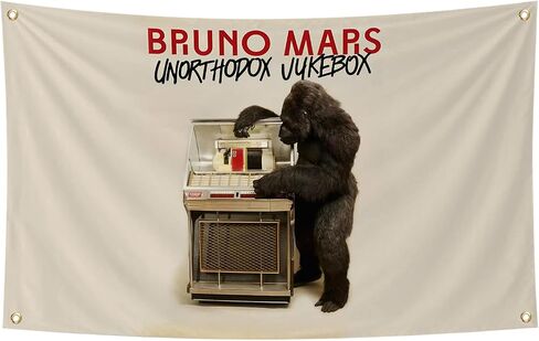 GLazzY Unorthodox Jukebox ألبوم موسيقى راب مضحك مقاس 3 × 5 أقدام مع أربعة فتحات نحاسية مناسبة للمساكن الجامعية الداخلية والحانات وحفلات الموسيقى in Saudi Arabia