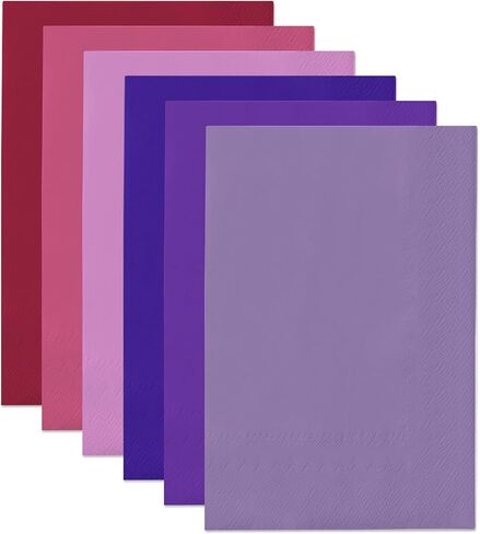qiqee 24 Colors Paper Napkins Guest Paper Disposable Towels Napkin Paper Hand Towels for Wedding, Dinner, Birthday Party, Dessert Cocktail ＆ Kitchen Napkins(120 Count,13 * 16inch） in Saudi Arabia
