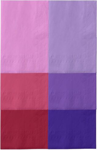 qiqee 24 Colors Paper Napkins Guest Paper Disposable Towels Napkin Paper Hand Towels for Wedding, Dinner, Birthday Party, Dessert Cocktail ＆ Kitchen Napkins(120 Count,13 * 16inch） in Saudi Arabia