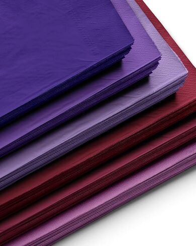 qiqee 24 Colors Paper Napkins Guest Paper Disposable Towels Napkin Paper Hand Towels for Wedding, Dinner, Birthday Party, Dessert Cocktail ＆ Kitchen Napkins(120 Count,13 * 16inch） in Saudi Arabia